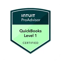 QuickBooks ProAdvisor Level 1 Certified badge