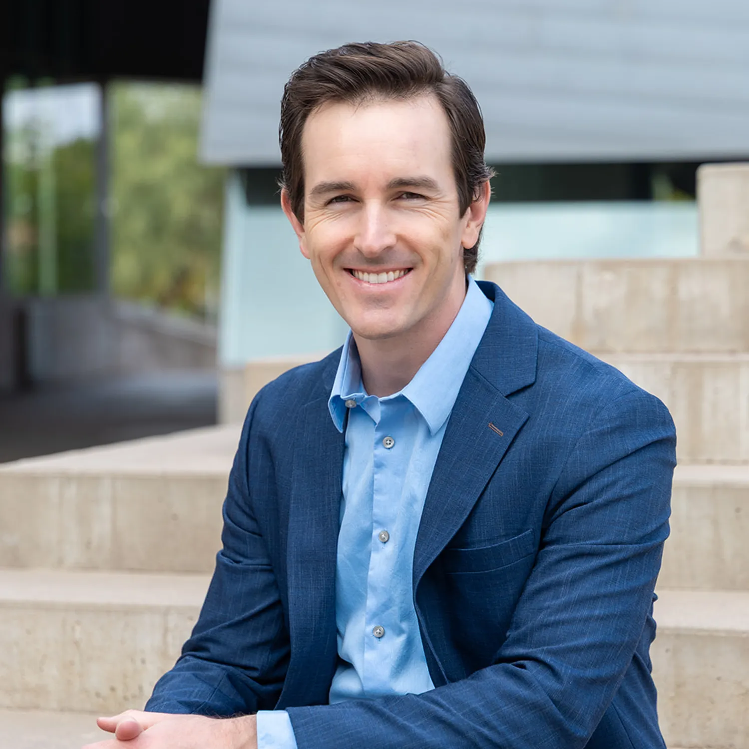 Sean Larsen, founder of Jackrabbit Accounting Services, looking at the camera