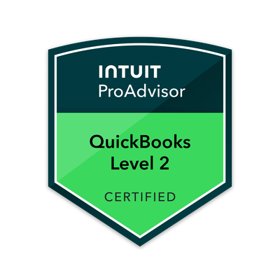 QuickBooks ProAdvisor Level 2 Certified badge